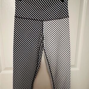 DYI Black and White Striped Leggings